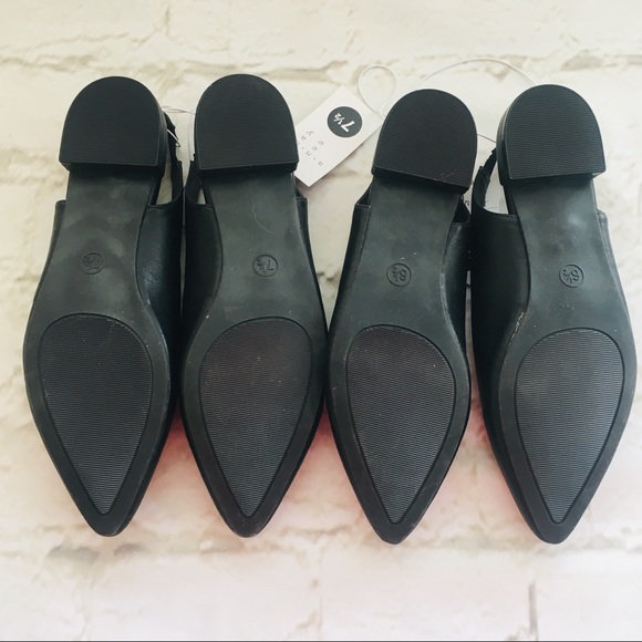 A New Day Choked Back Sling Back Ballet Thrift NWT - Picture 5 of 6